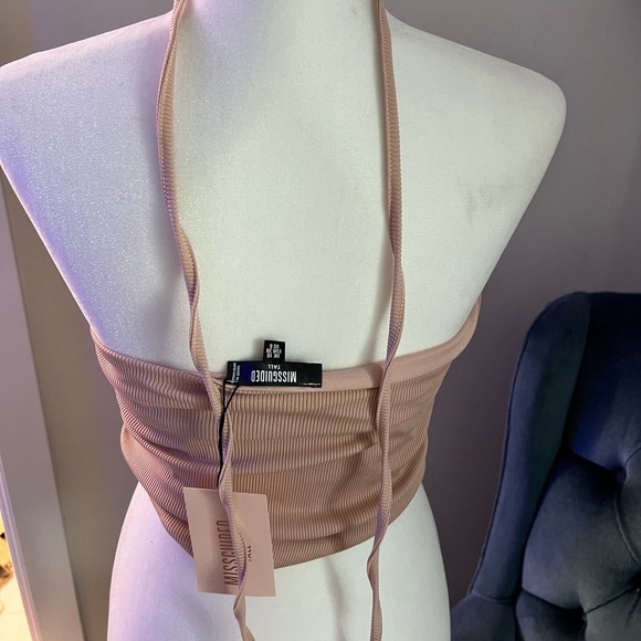 Missguided Halter Top - Nude - Picture 3 of 3